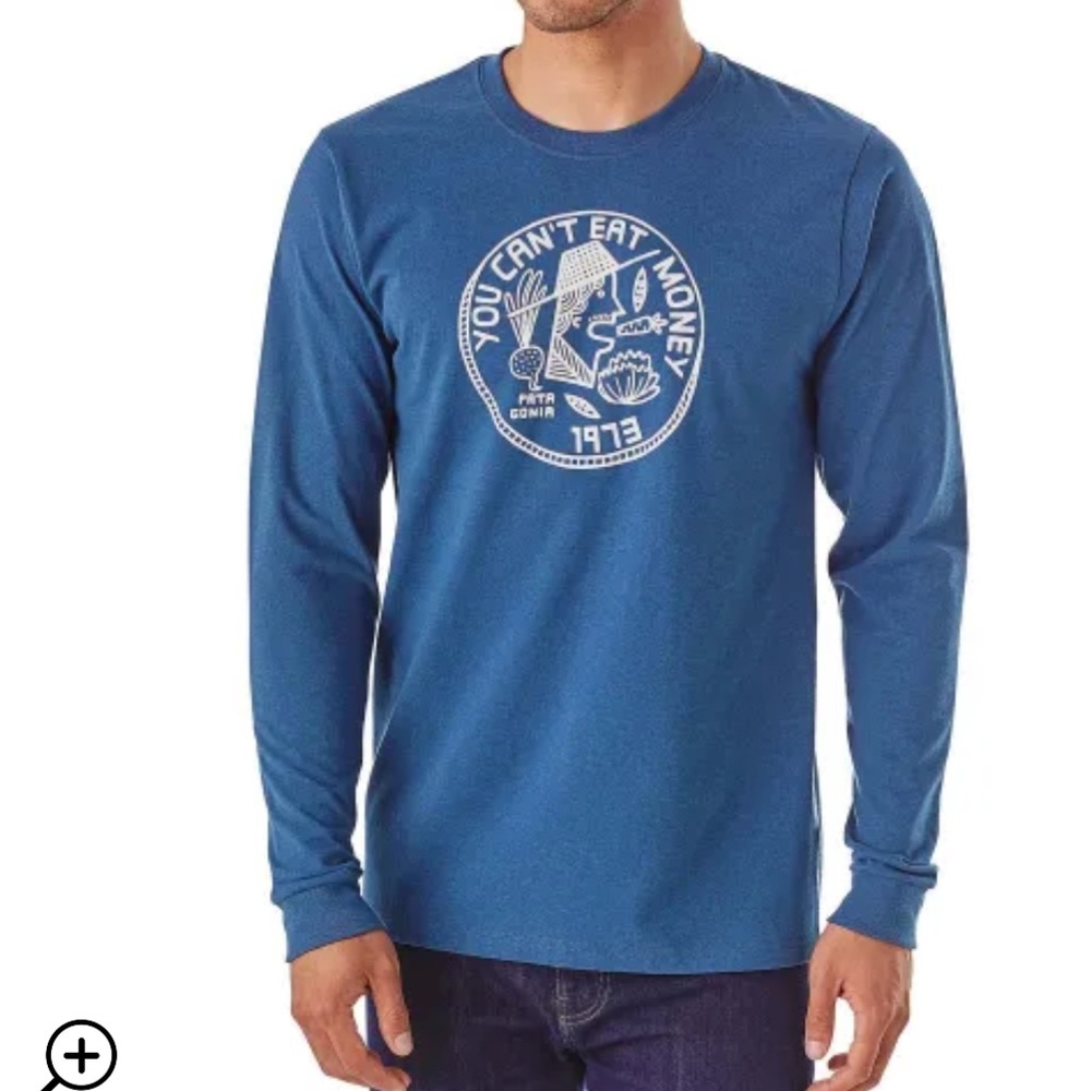 Patagonia Men’s Can’t Eat Money Responsibli-tee Size Large